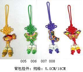 中國(guó)結(jié)刺繡掛件 電腦刺繡