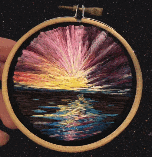 刺繡動起來了是什么效果？