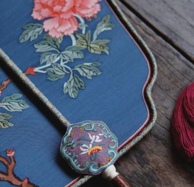 夏天到了 刺繡團(tuán)扇遙起來文藝又解熱